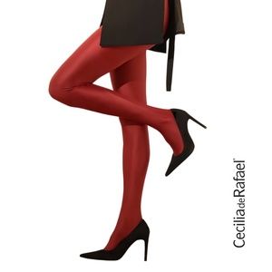 Cecilia de Rafael UPPSALA Tights - Rouge Red